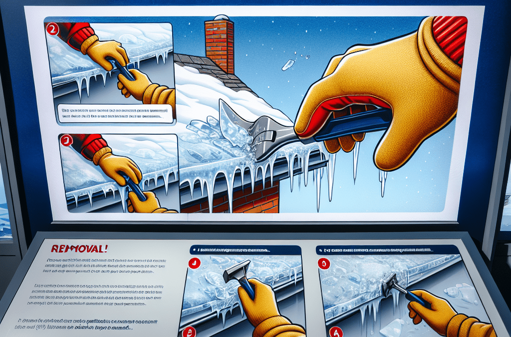 Check for ice dams and remove them promptly.