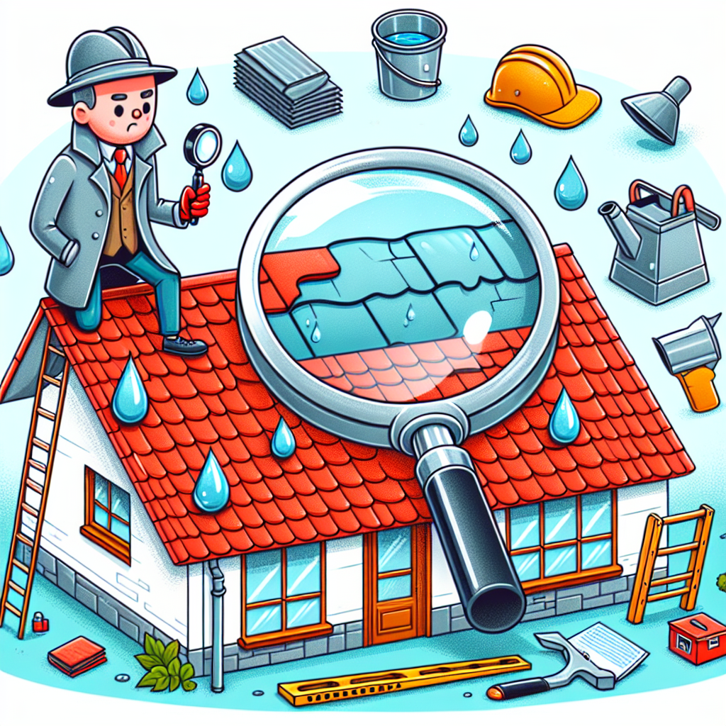 An artistic rendition of the title: Verify the integrity of your roof’s waterproofing. An artistic rendition of the title: Verify the integrity of your roof's waterproofing.