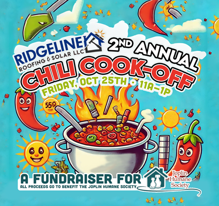 Ridgeline Roofing and Solar Chili Cook-Off a Fundraiser for the Joplin Humane Society.