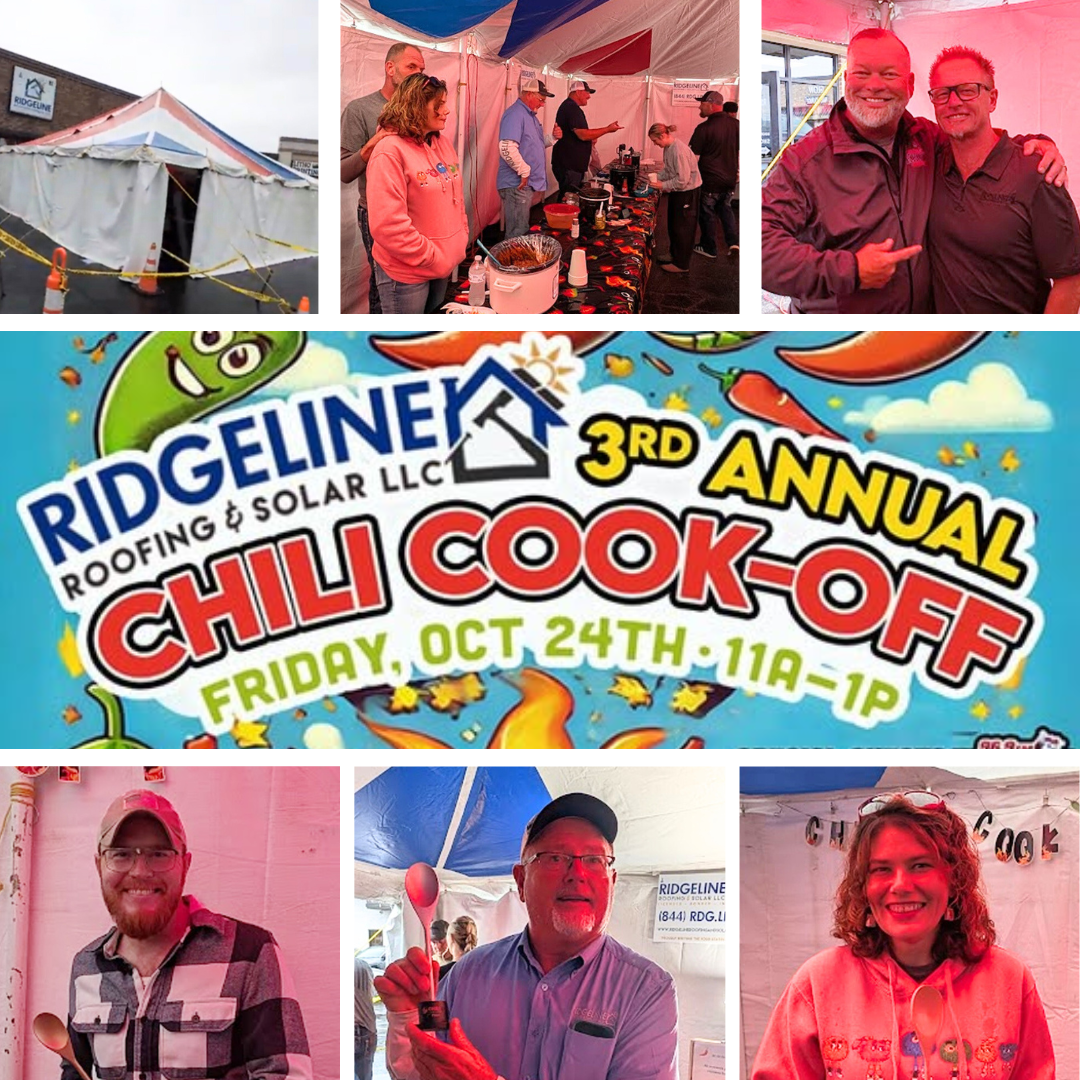 Ridgeline Roofing and Solar 3rd Annual Chili Cook-Off Friday Oct 24th 11A-1P