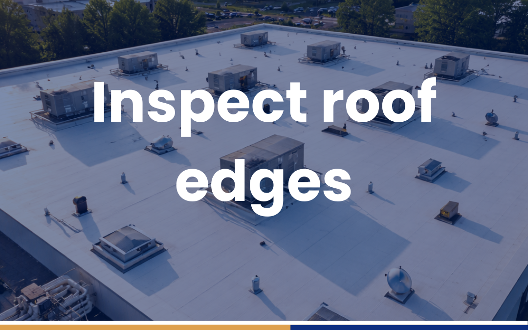 Inspect roof edges